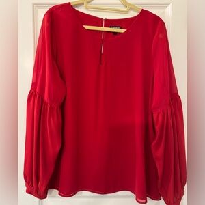 Express Women's Vibrant Red Blouse